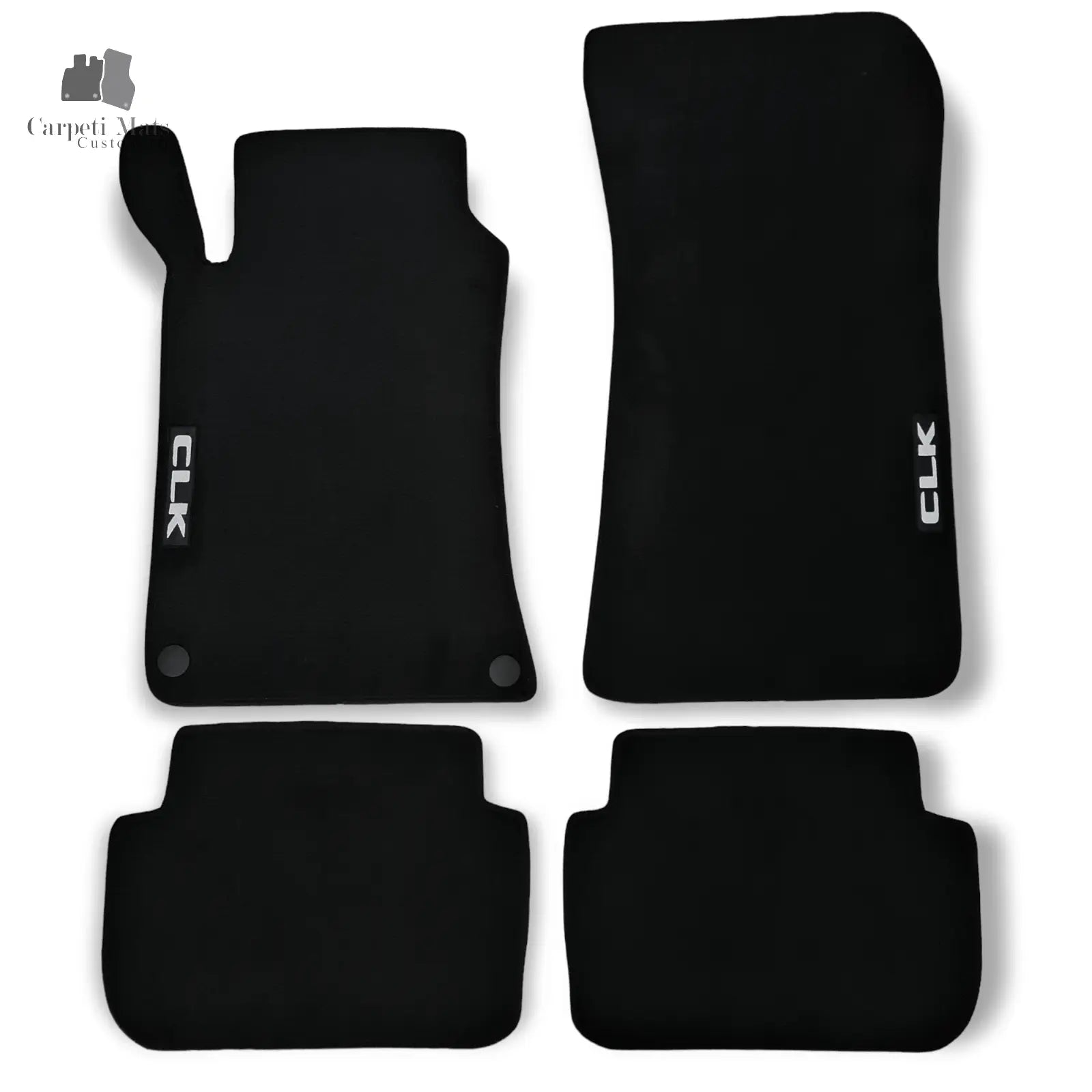 Carpet Car Floor Mats Velour for Mercedes CLK CLASS C209 06.2002-05.2009 logo Car Floor Mats Velour CarpetiMats