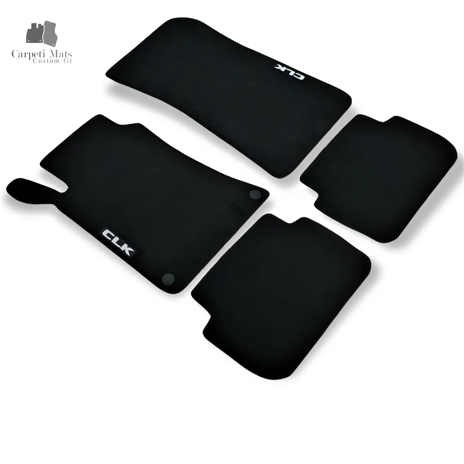 Carpet Car Floor Mats Velour for Mercedes CLK CLASS C209 06.2002-05.2009 logo Car Floor Mats Velour CarpetiMats