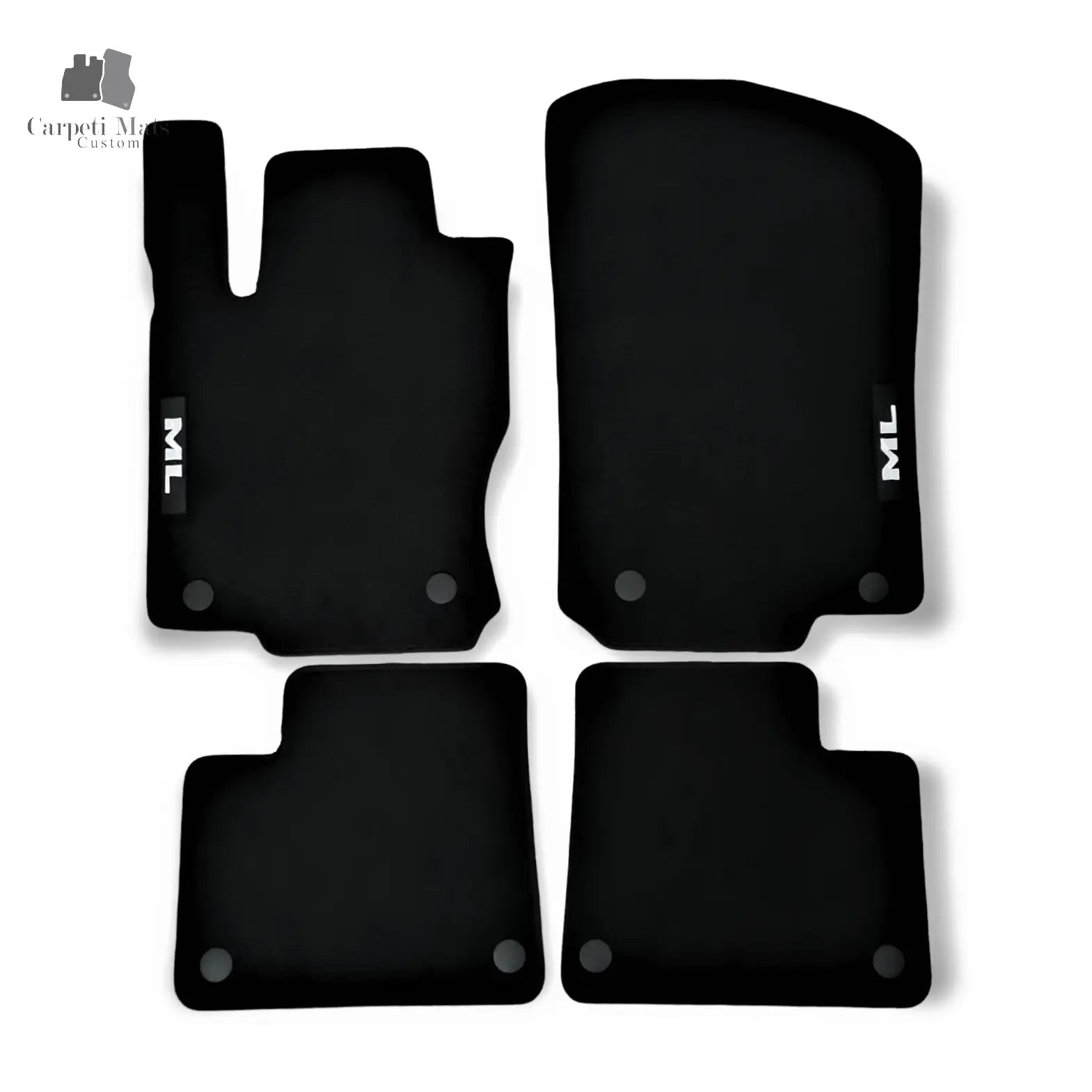 Carpet Car Floor Mats Velour for Mercedes ML W166 06.2011-> logo Car Floor Mats Velour CarpetiMats
