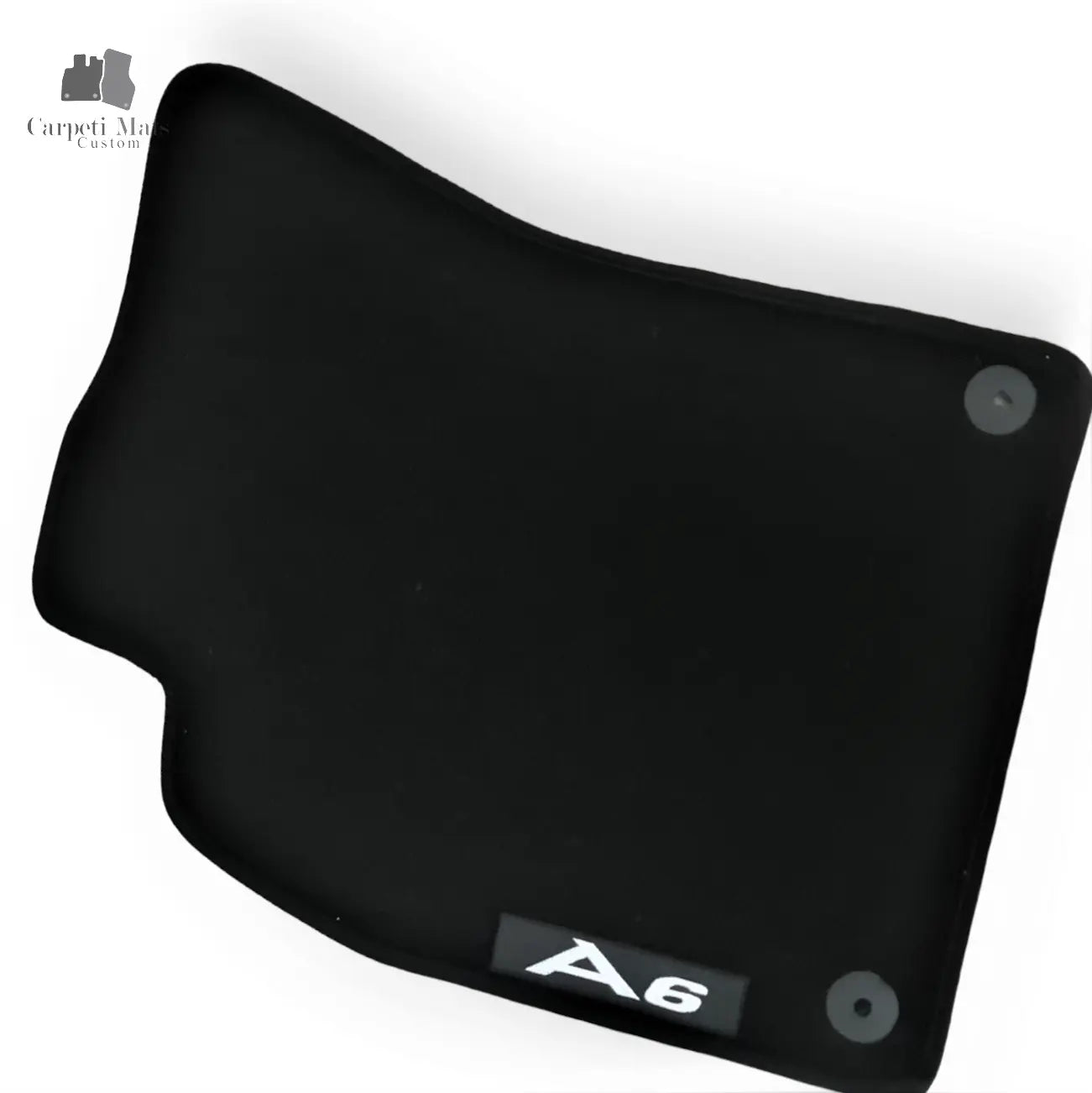 Carpet Car Floor Mats Velour for Audi A6 (C6) 05.2004-08.2011 -distance between fixings on one rear mat 34 cm- logo Car Floor Mats Velour CarpetiMats