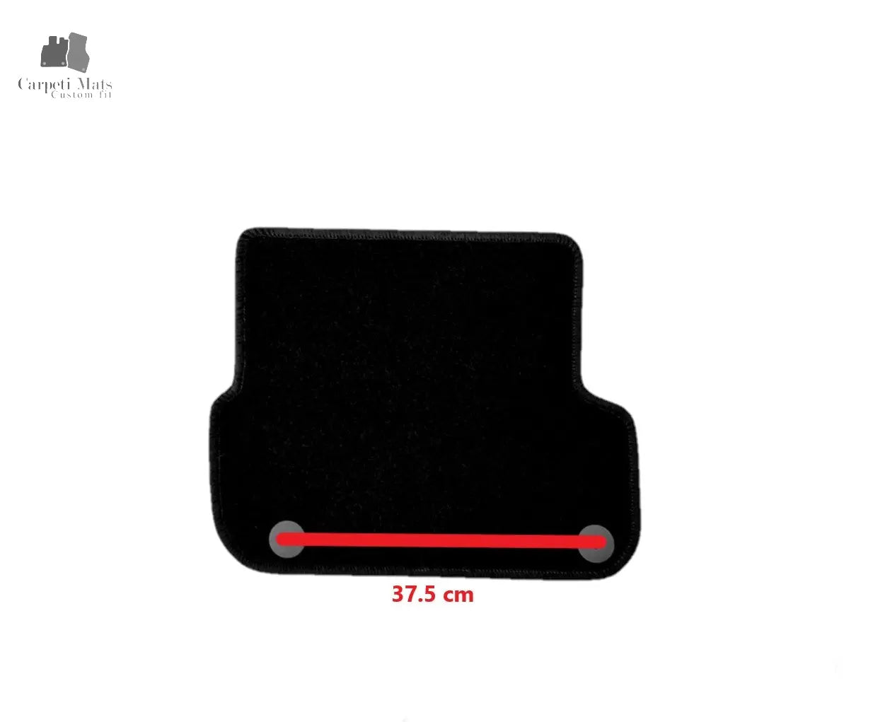 Carpet Car Floor Mats Velour for Audi A6 (C6) 05.2004-08.2011 -distance between fixings on one rear mat 37.5 cm- Car Floor Mats Velour CarpetiMats