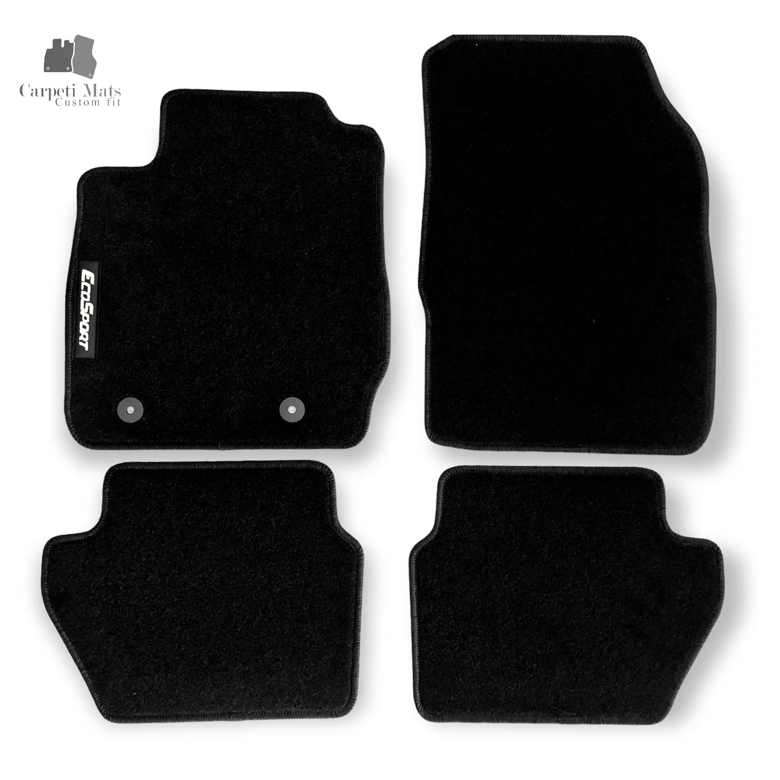 Carpet Car Floor Mats Velour for Ford ECOSPORT 2014-> logo Car Floor Mats Velour CarpetiMats