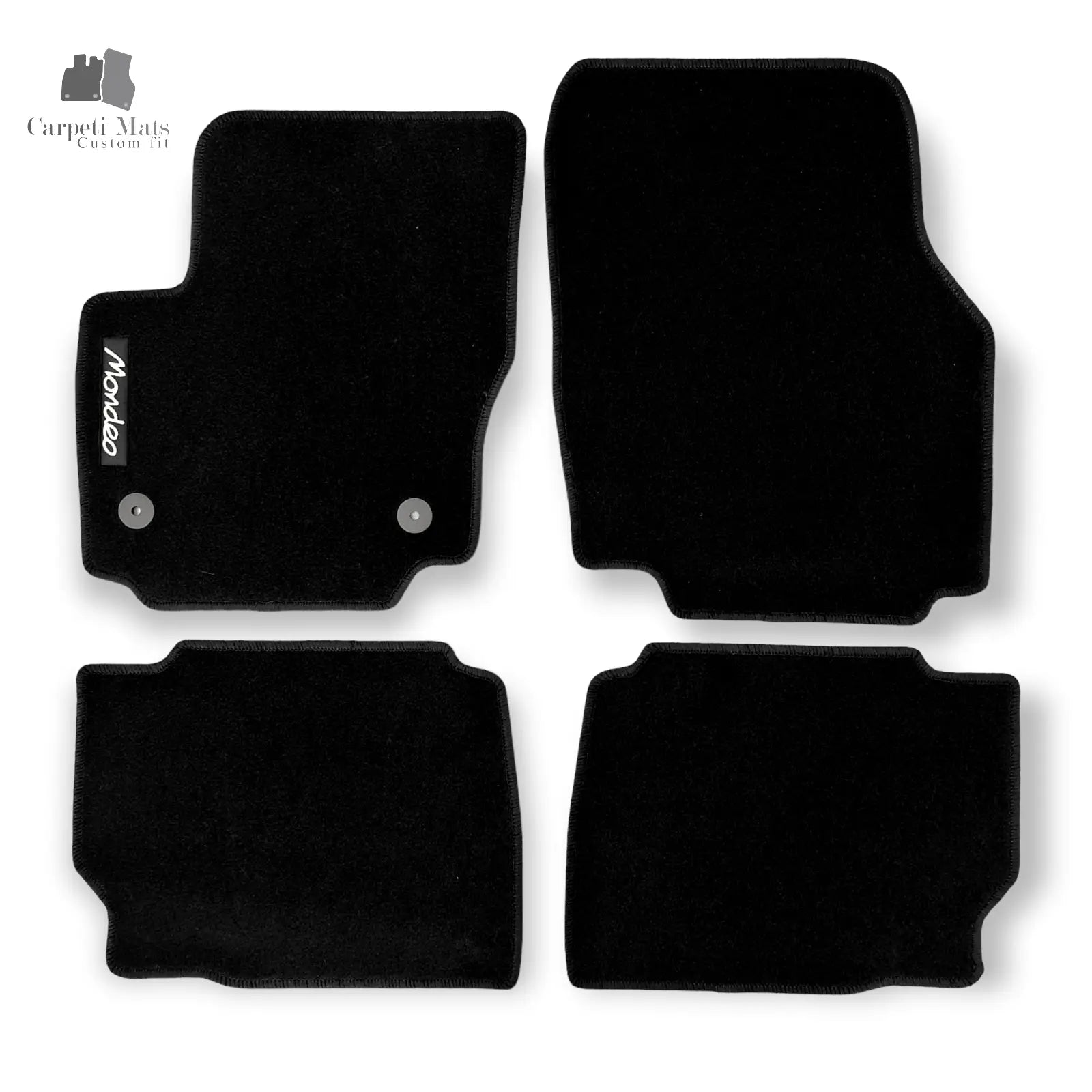 Carpet Car Floor Mats Velour for Ford Mondeo - Ford Fusion 2012-11.2014 logo Car Floor Mats Velour CarpetiMats