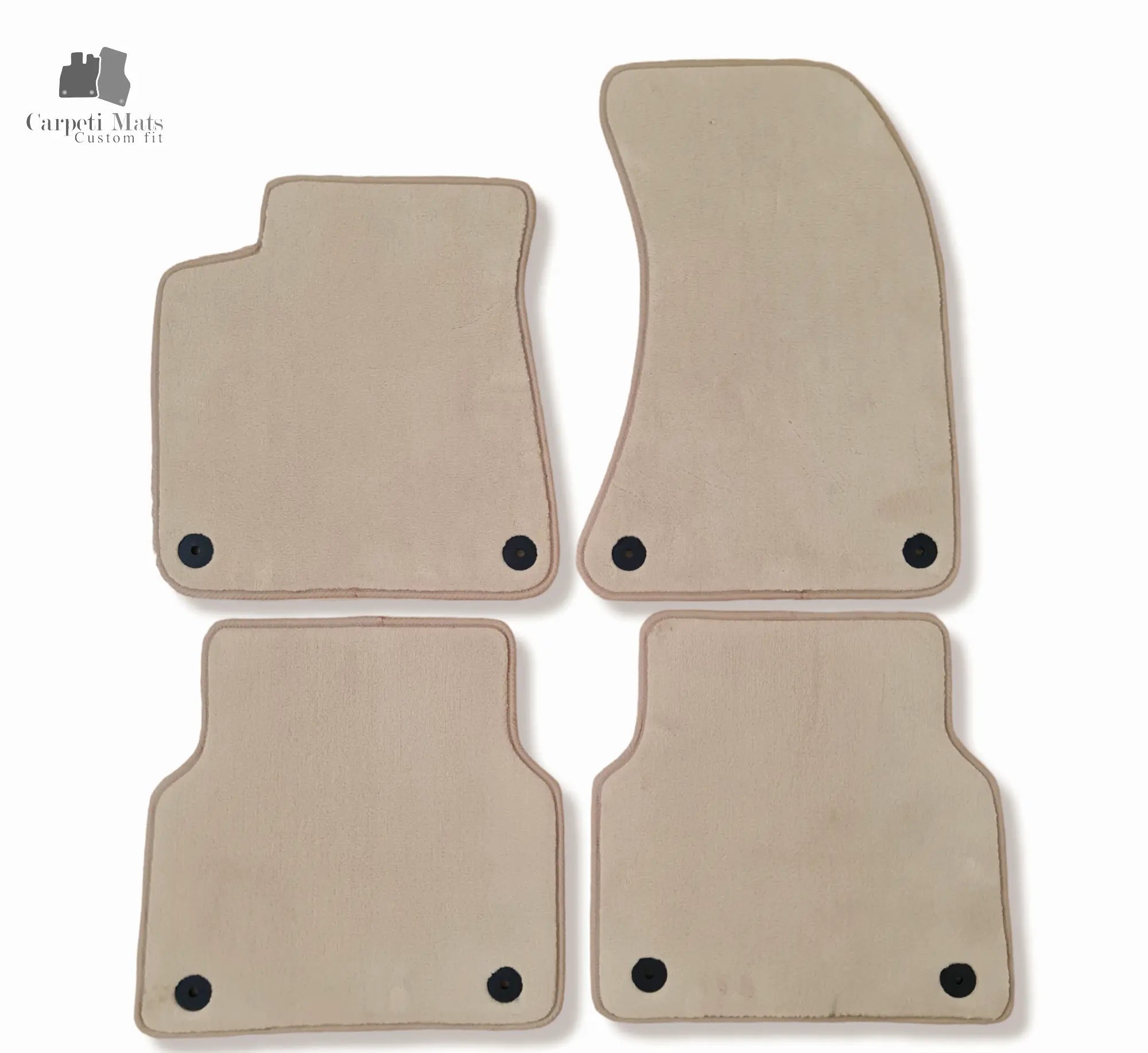 Carpet Car Floor Mats Velour for Audi A8 11.2009-06.2017 4H short wheelbase BEIGE Car Floor Mats Velour CarpetiMats