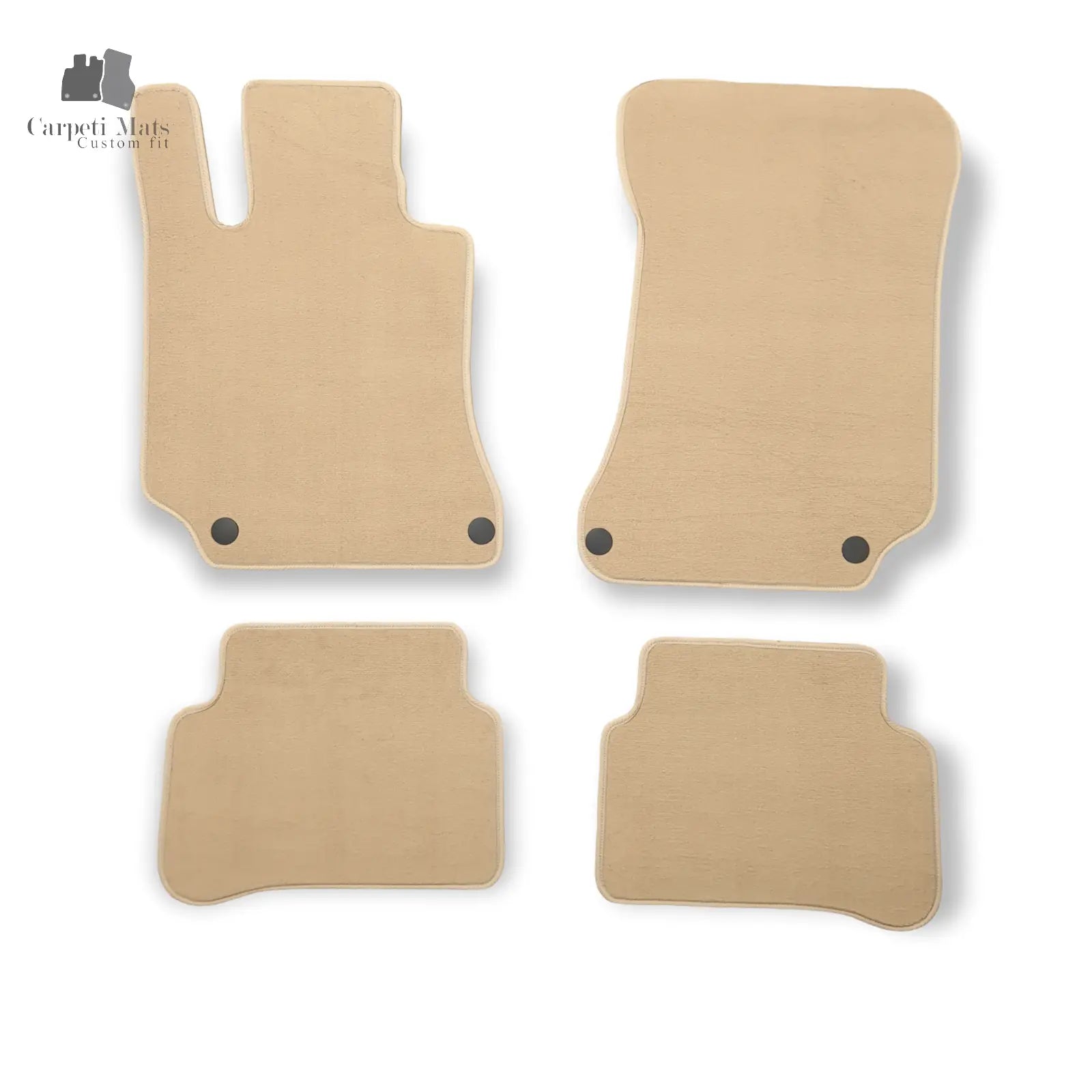 Carpet Car Floor Mats Velour for Mercedes E Class W212 01.2009-02.2016 BEIGE Car Floor Mats Velour CarpetiMats