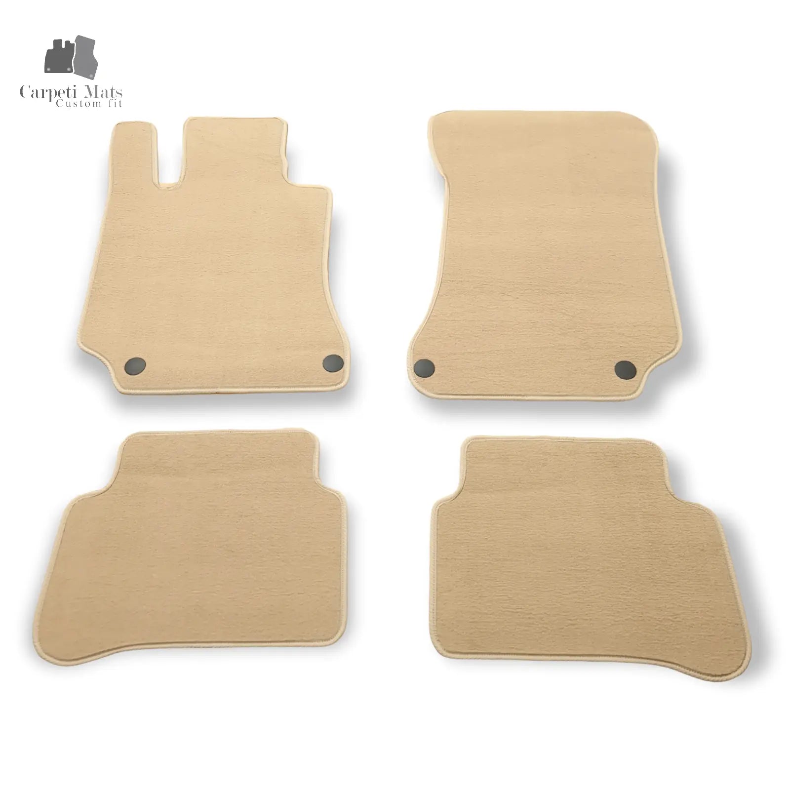 Carpet Car Floor Mats Velour for Mercedes CLS CLASS C218 01.2011-01.2018 BEIGE Car Floor Mats Velour CarpetiMats