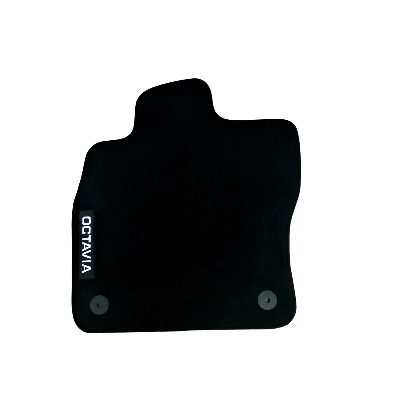Front Car Floor Mats For Skoda Octavia Velour Waterproof Black Carpet Liners 2pc