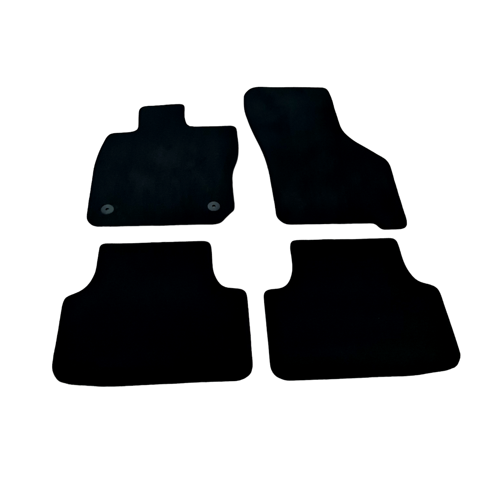 Velour Car Floor Mats For Seat Leon Mk4 Waterproof Black Carpet Rugs Auto Liners