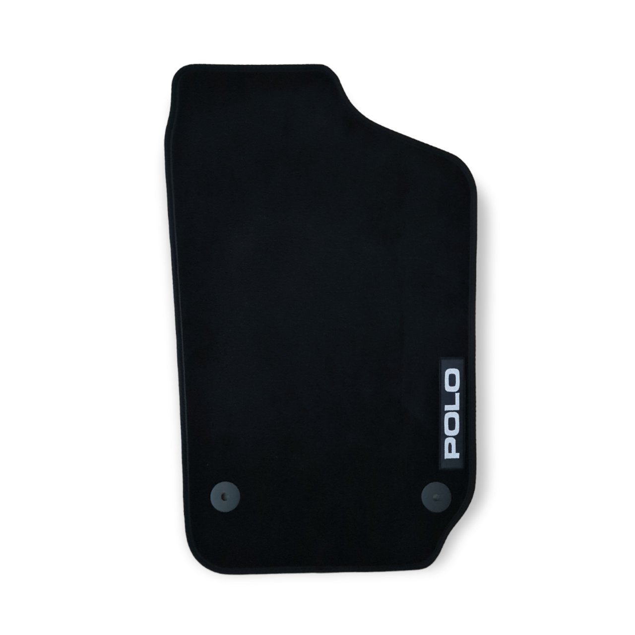 Front Car Floor Mats Velour For VW Polo Waterproof Black Carpet Auto Liners 2pcs