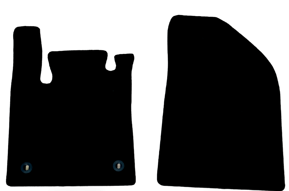 Front Car Floor Mats Velour For MG MG4 Waterproof Black Carpet Auto Liners 2pcs