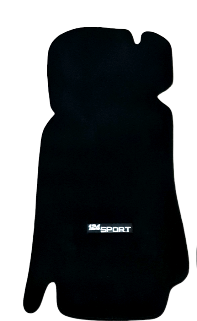 Front Car Floor Mats Velour For Fiat 124 Sport Waterproof Carpet Rugs Liners 2pc