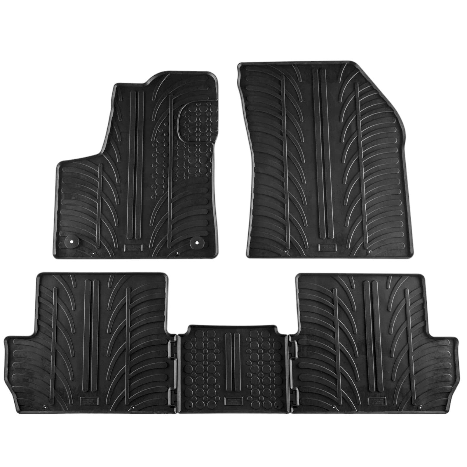 Rubber Car Floor Mats For Peugeot 3008 All Weather Heavy Duty Rugs Auto Liners