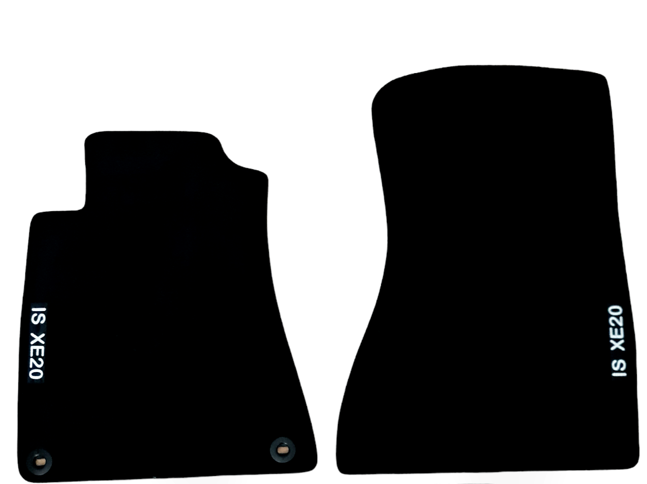 Front Car Floor Mats Velour For Lexus IS XE20 Waterproof Carpet Auto Liners 2pcs