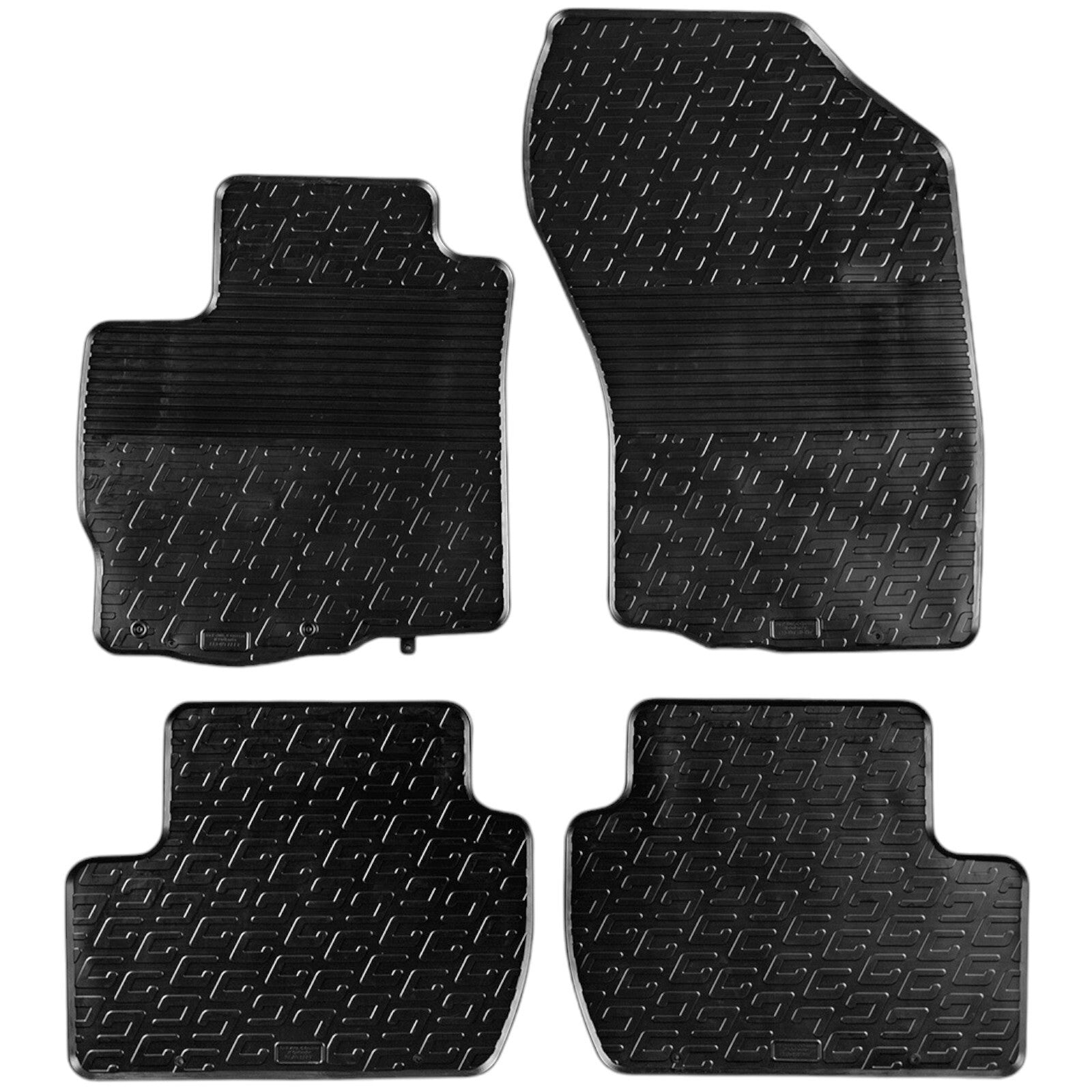 Rubber Car Floor Mats For Peugeot 4007 All Weather Heavy Duty Rugs Auto Liners