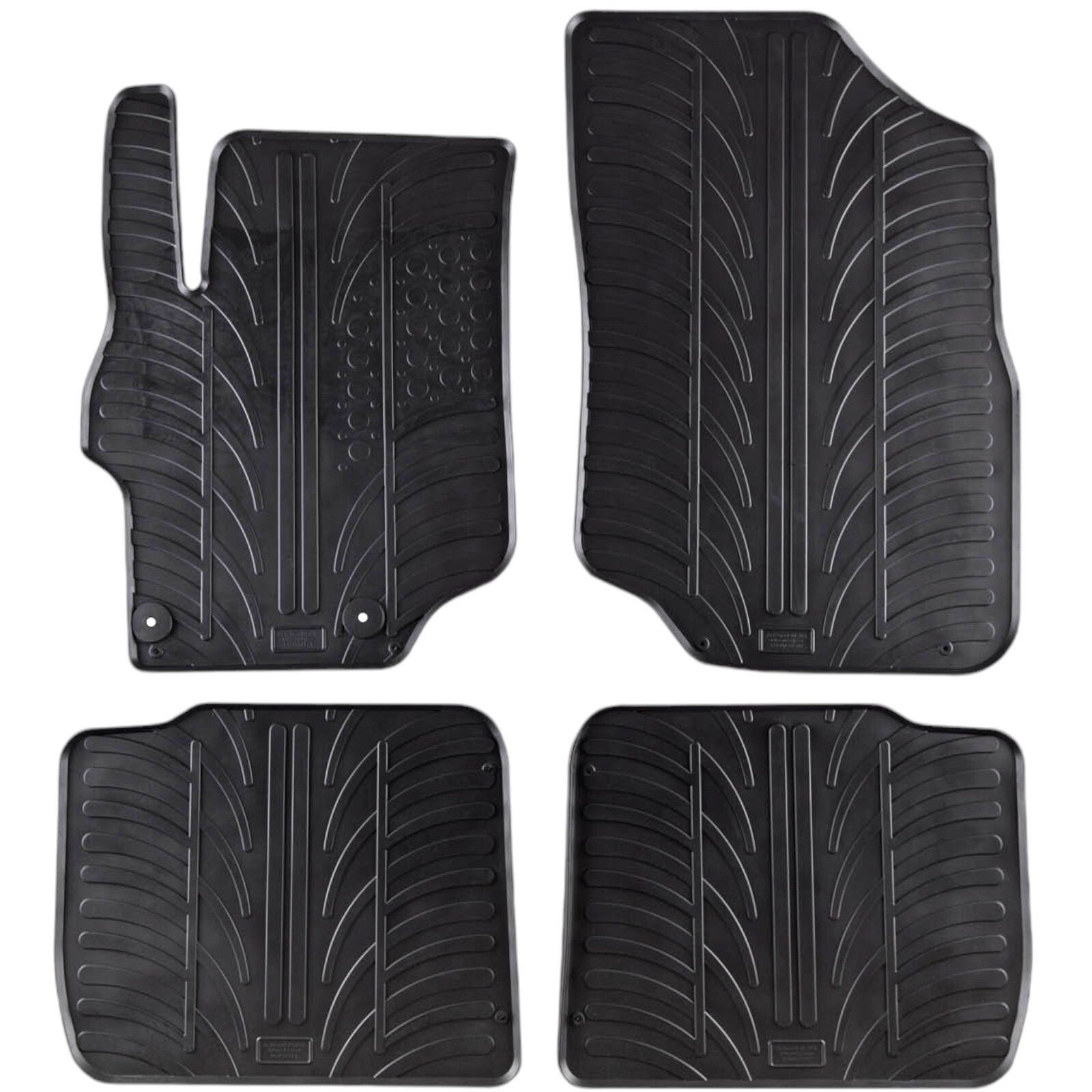 Rubber Car Floor Mats For Peugeot 301 All Weather Heavy Duty Rugs Auto Liners