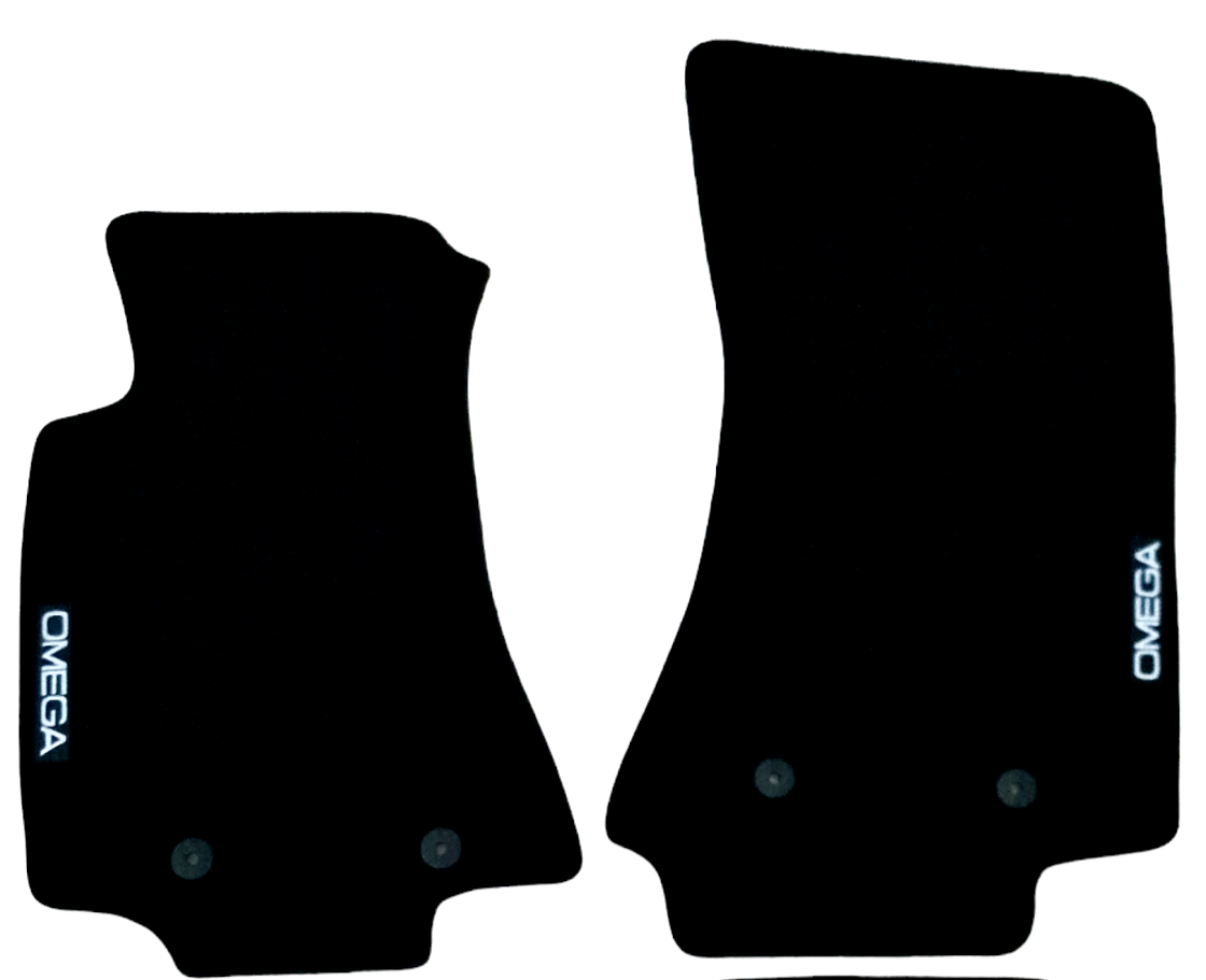Front Car Floor Mats Velour For Opel Omega Auto Liners Waterproof Carpet Rugs 2p