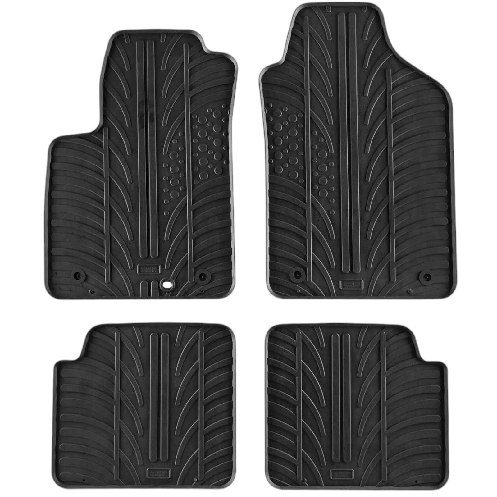 Rubber Car Floor Mats For Fiat 500 All Weather Heavy Duty Rugs Auto Liners New