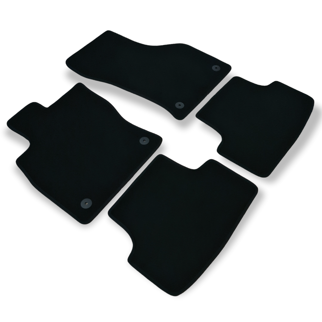 Velour Car Floor Mats For Seat Leon Mk3 Waterproof Black Carpet Rugs Auto Liners