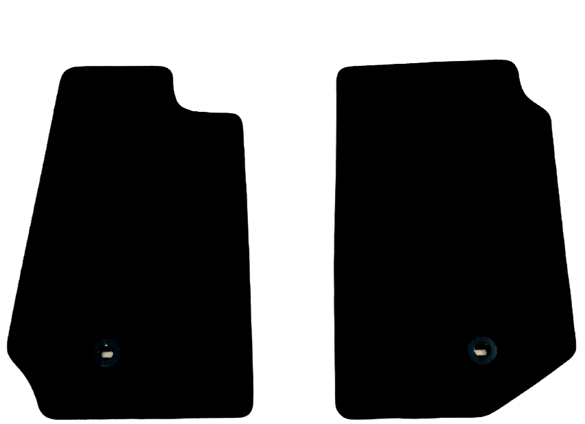 Front Car Floor Mats For Jeep Wrangler Velour Waterproof Black Carpet Liners 2pc