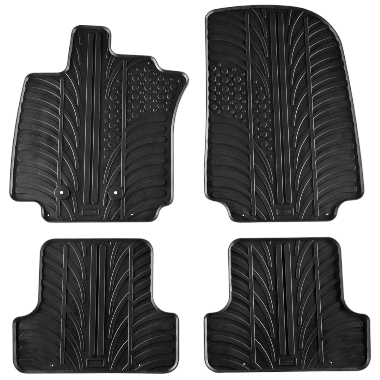 Rubber Car Floor Mats For Renault Clio MK3 All Weather Heavy Duty Auto Liners