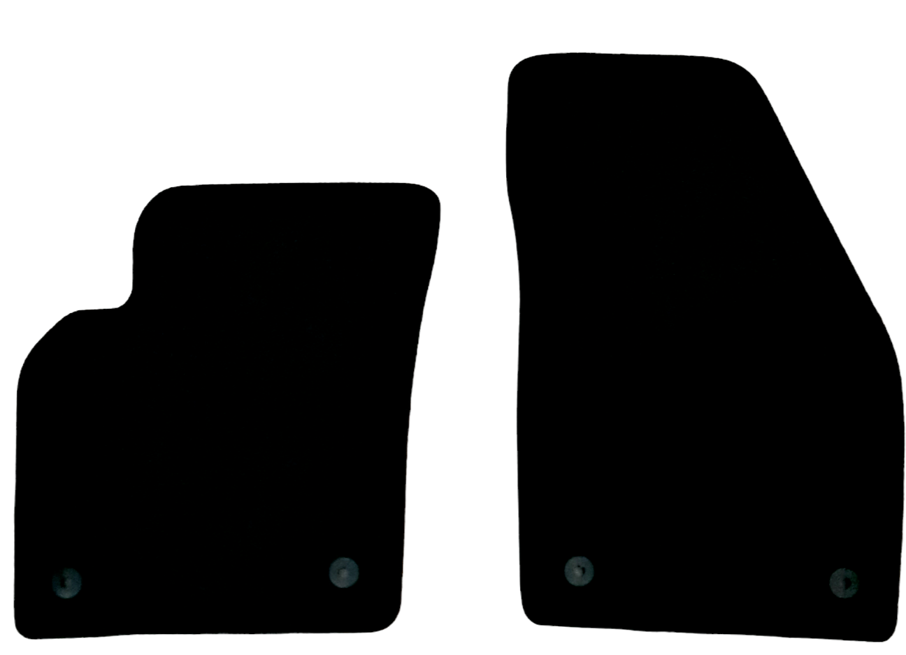 Front Car Floor Mats For Volvo V50 Velour Waterproof Carpet Rugs Auto Liners 2pc