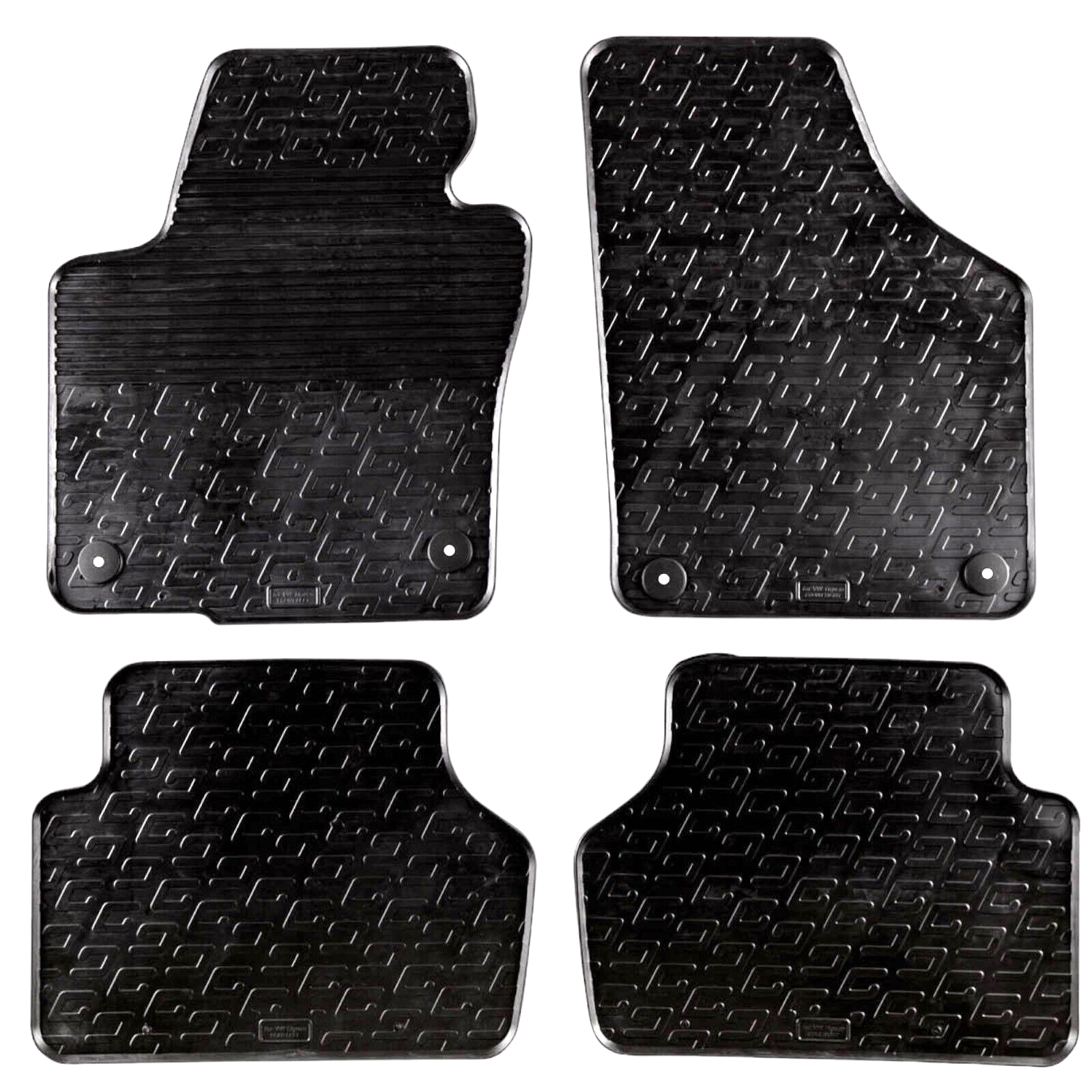 Rubber Car Floor Mats For VW Tiguan All Weather Heavy Duty Rugs Auto Liners New