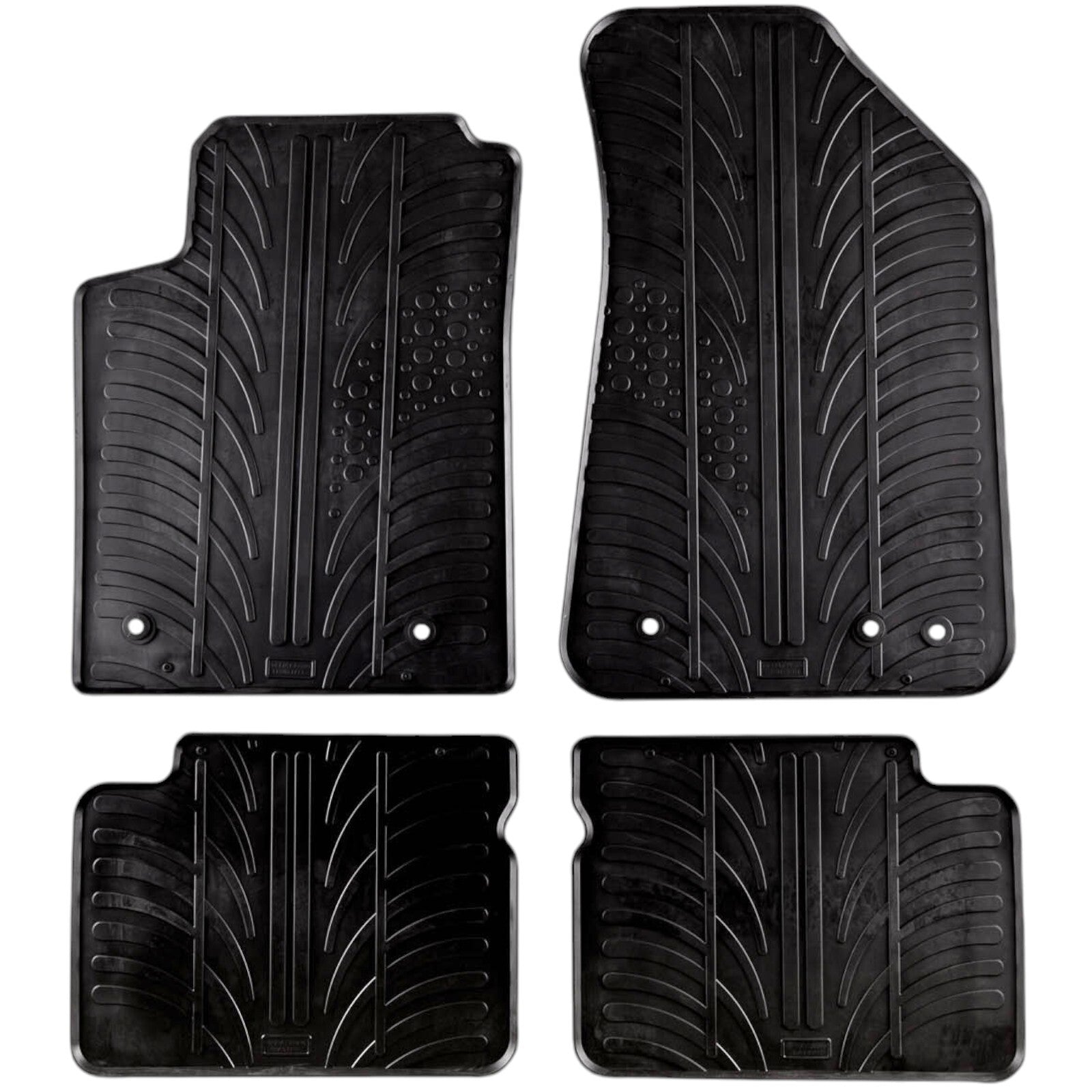 Rubber Car Floor Mats For Lancia Delta All Weather Heavy Duty Rugs Auto Liners