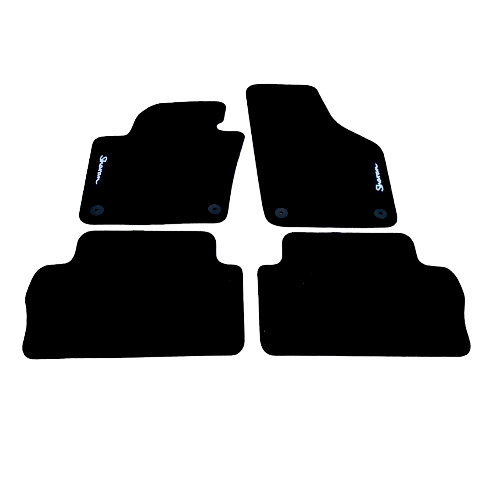 Velour Car Floor Mats For VW SHARAN 5 seats Waterproof Black Carpet Rugs Liners