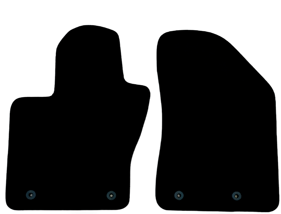 Front Car Floor Mats Velour For Jeep Compass Waterproof Carpet Auto Liners 2pcs