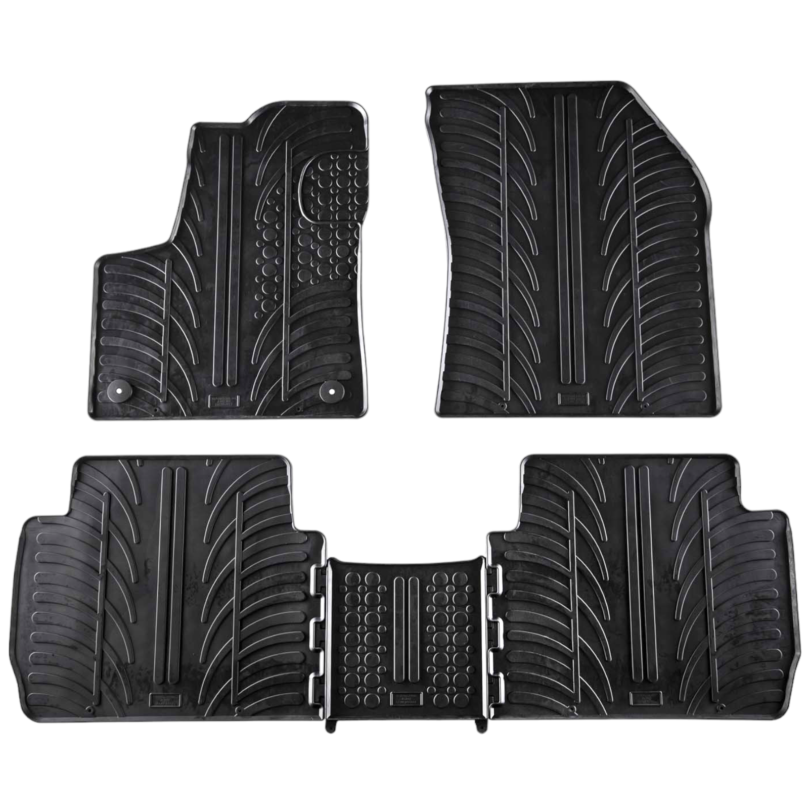 Rubber Car Floor Mats For Peugeot 5008 All Weather Heavy Duty Rugs Auto Liners