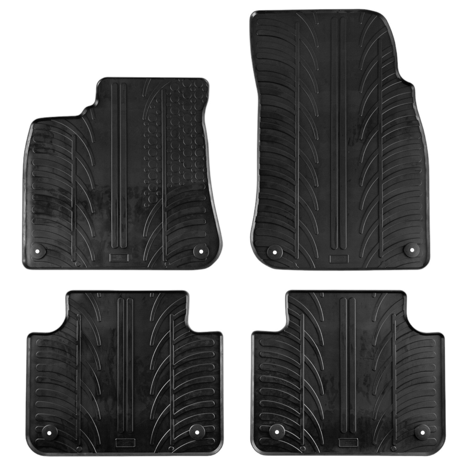 For Volkswagen Touareg 18-24 Car Floor Mats Rubber All Weather Heavy Duty Liners