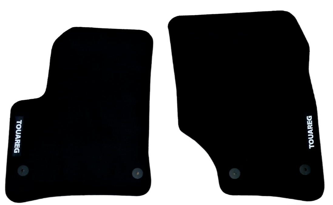 Front Car Floor Mats For VW Touareg Velour Waterproof Carpet Rugs Auto Liners 2p