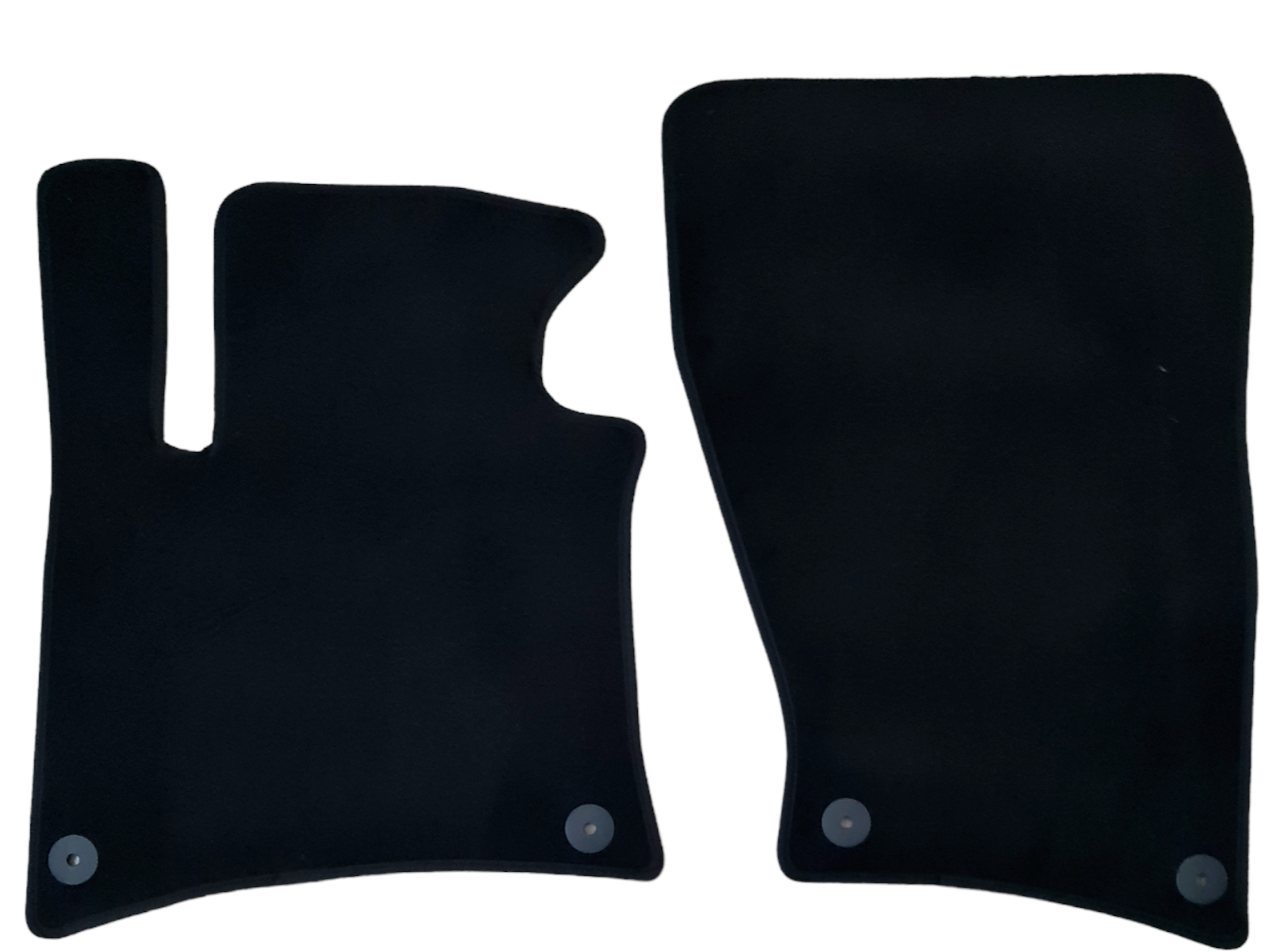 Front Car Floor Mats Velour For Porsche Cayenne Waterproof Carpet Liners 2pc New