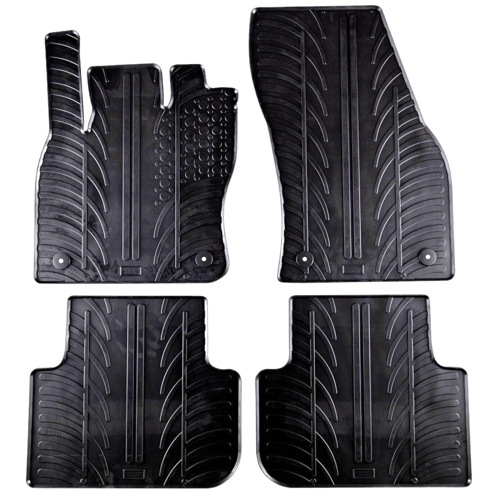 Rubber Car Floor Mats For VW TIGUAN All Weather Heavy Duty Rugs Auto Liners New