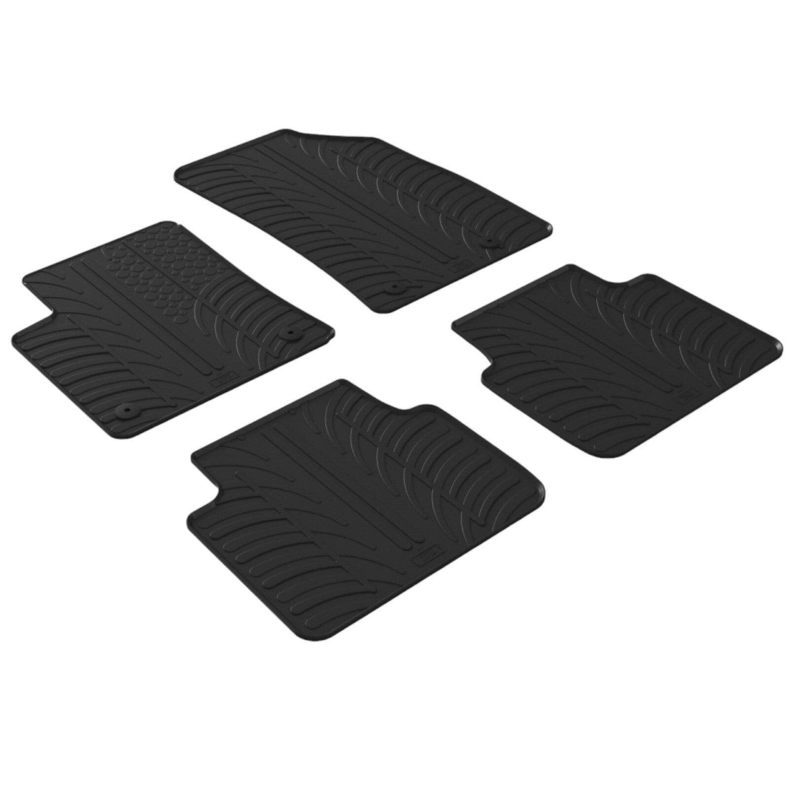 Rubber Car Floor Mats For Opel Crossland All Weather Heavy Duty Rugs Auto Liners