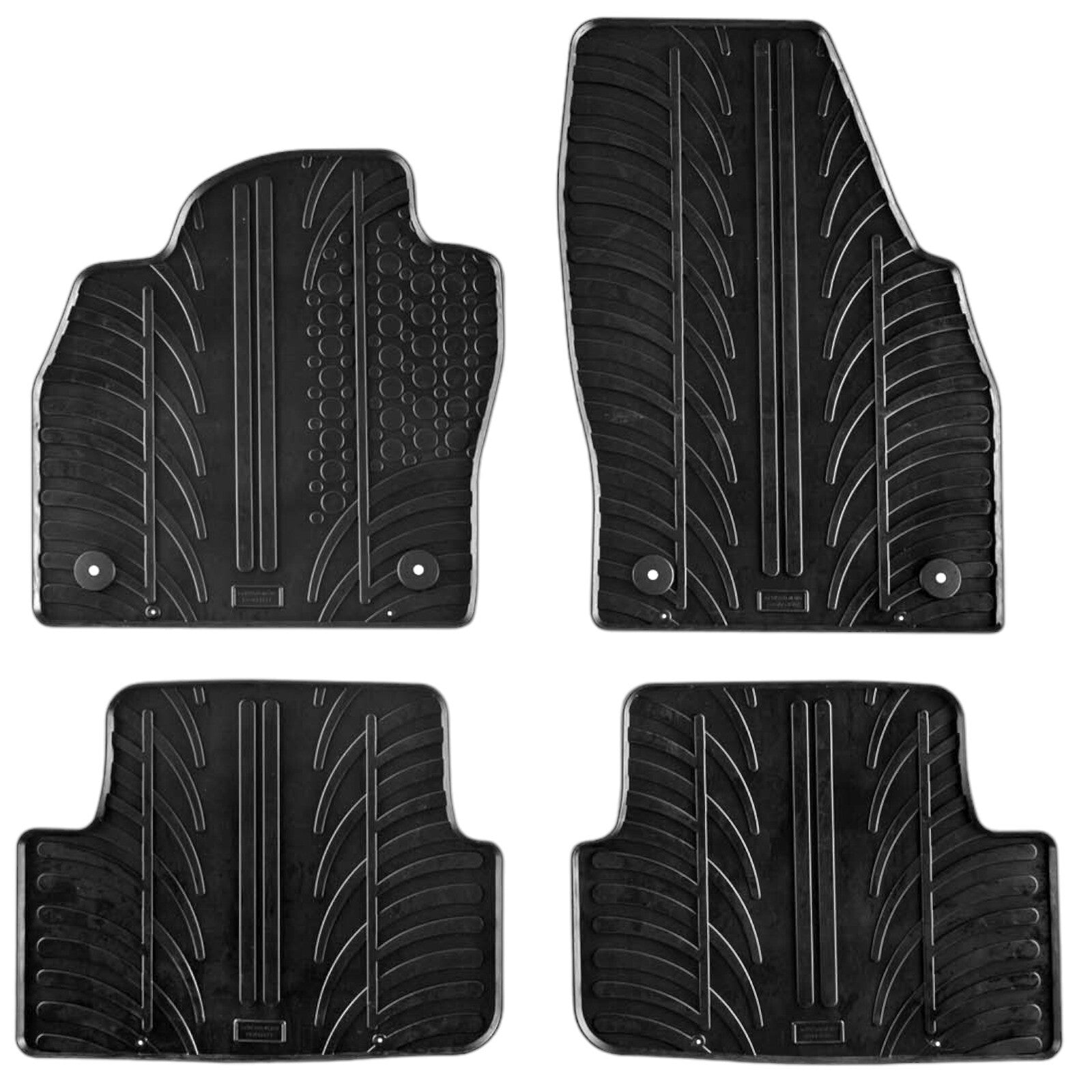 Rubber Car Floor Mats For VW Polo All Weather Heavy Duty Rugs Auto Liners New