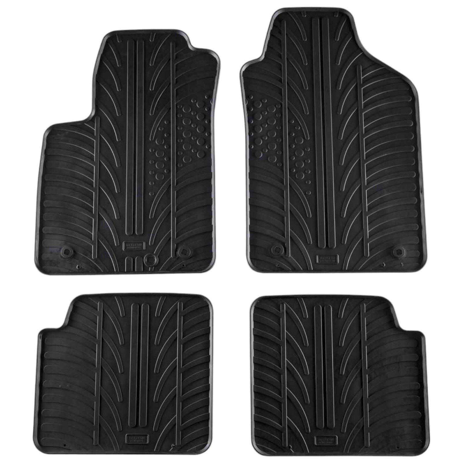 Rubber Car Floor Mats For Fiat 500 All Weather Heavy Duty Rugs Auto Liners New