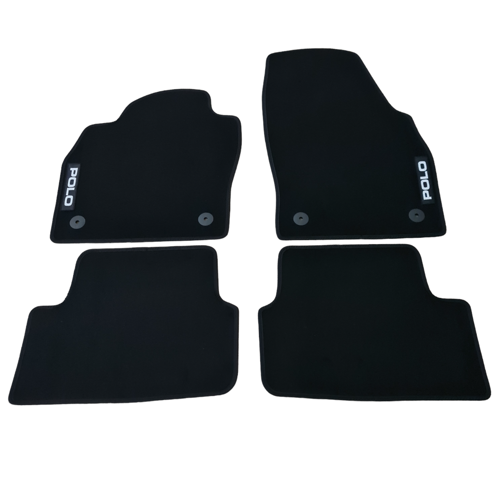 New Car Floor Mats For VW Polo Velour Waterproof Black Carpet Rugs Auto Liners