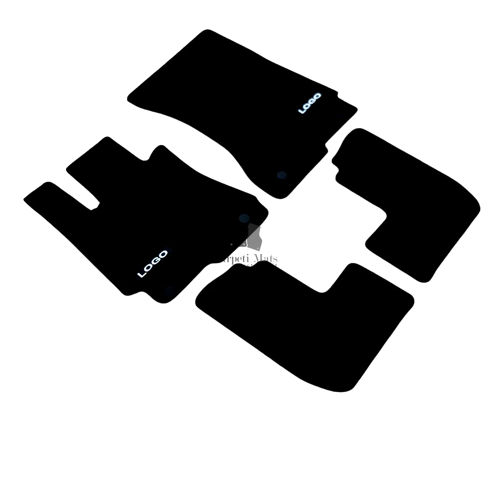 Car Floor Mats For AMG Mercedes CL C216 Velour Auto Liners Waterproof Black Rugs