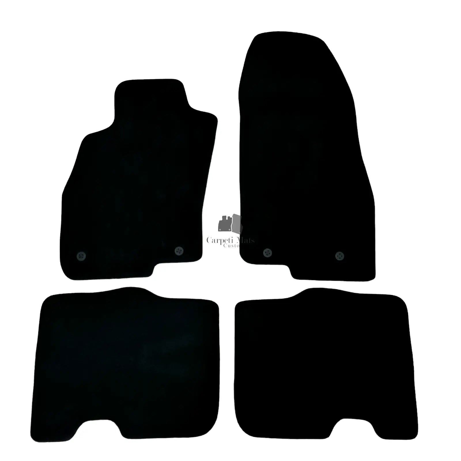 Car Floor Mats For Alfa Romeo MITO Velour Waterproof Black Carpet Auto Liners