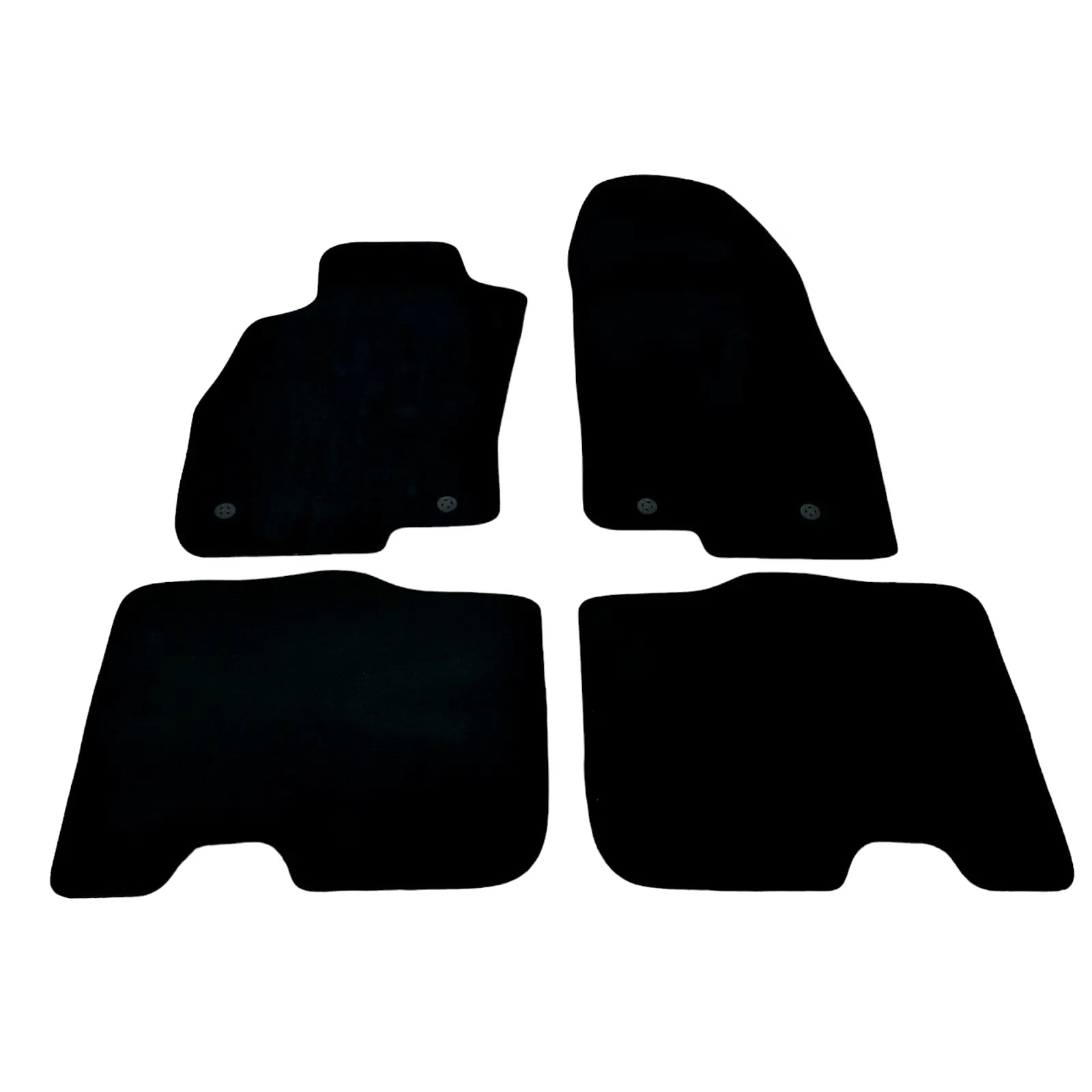 Car Floor Mats For Alfa Romeo MITO Velour Waterproof Black Carpet Auto Liners