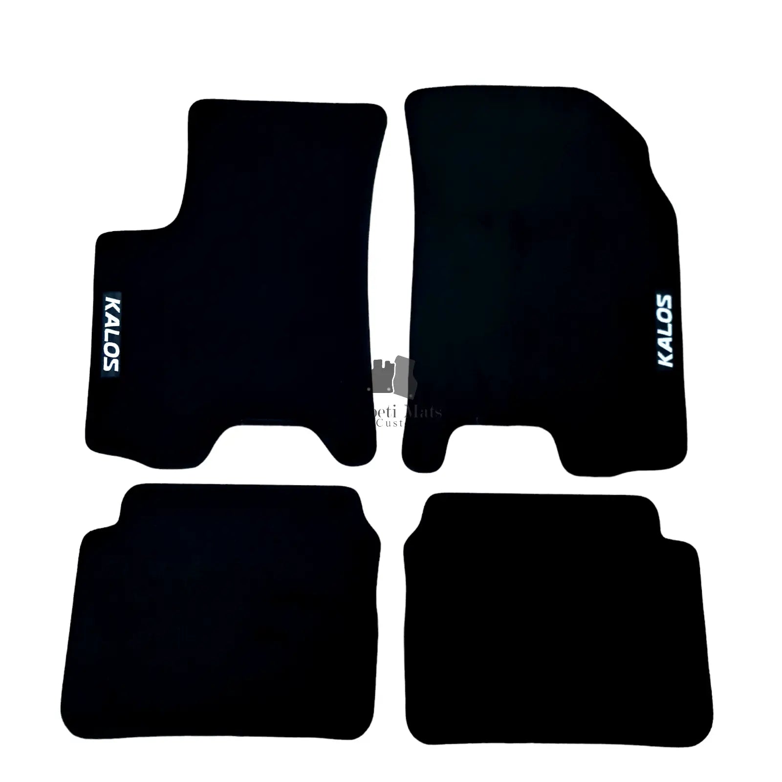 Car Floor Mats For Chevrolet Kalos Velour Waterproof Black Carpet Auto Liners