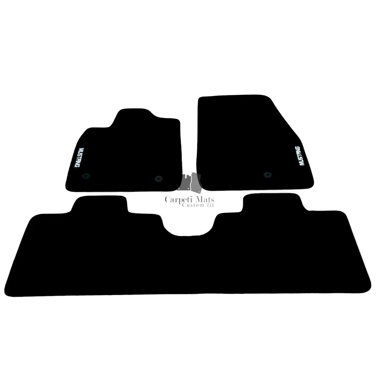 Car Floor Mats For Ford Mustang Mach-E Velour Waterproof Black Carpet Liners New