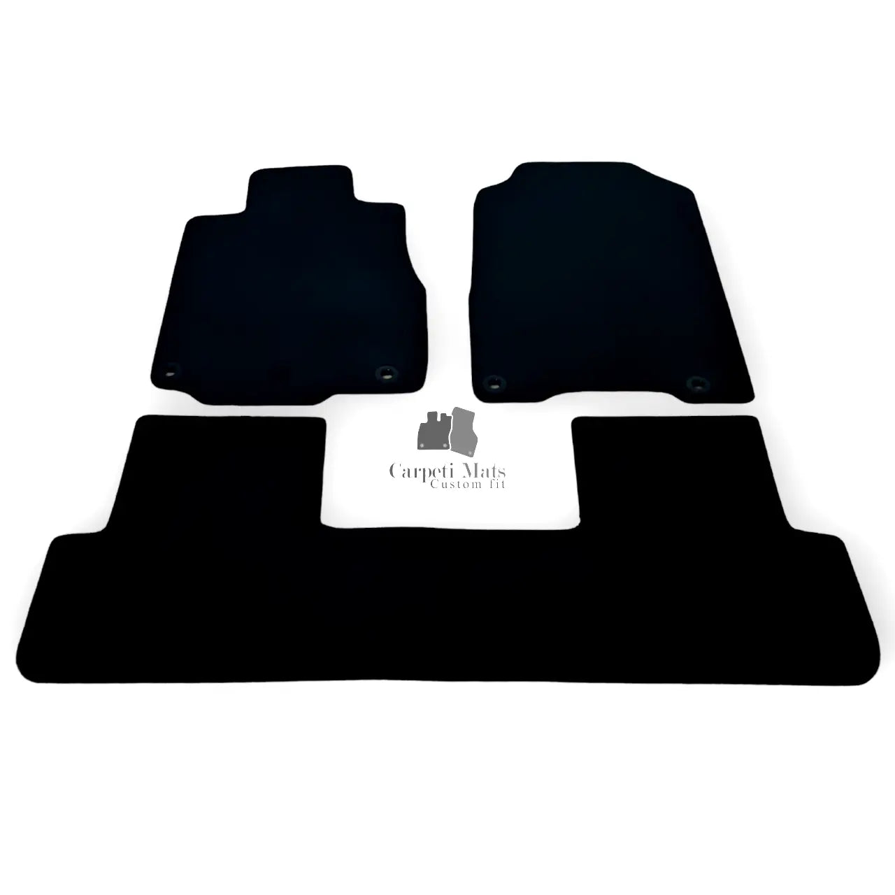 Car Floor Mats For Honda CRV Velour Waterproof Black Carpet Rugs Auto Liners New