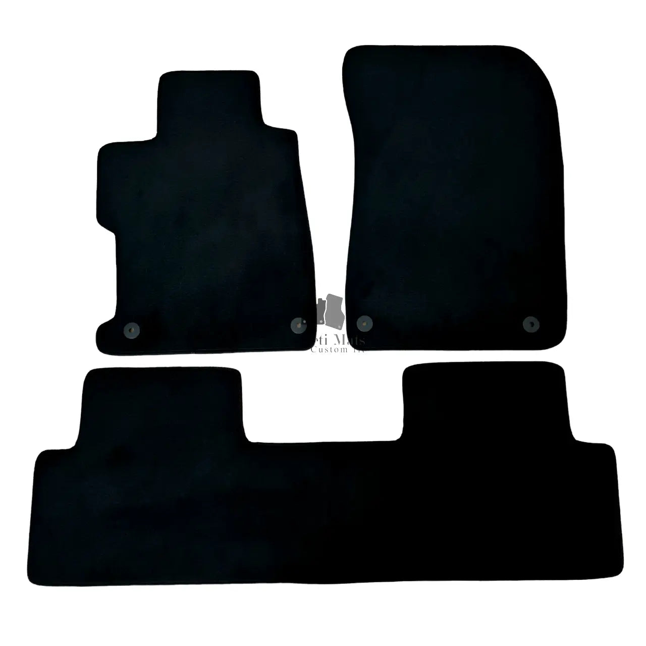 Car Floor Mats For Honda Civic Sedan Waterproof Velour Black Carpet Auto Liners