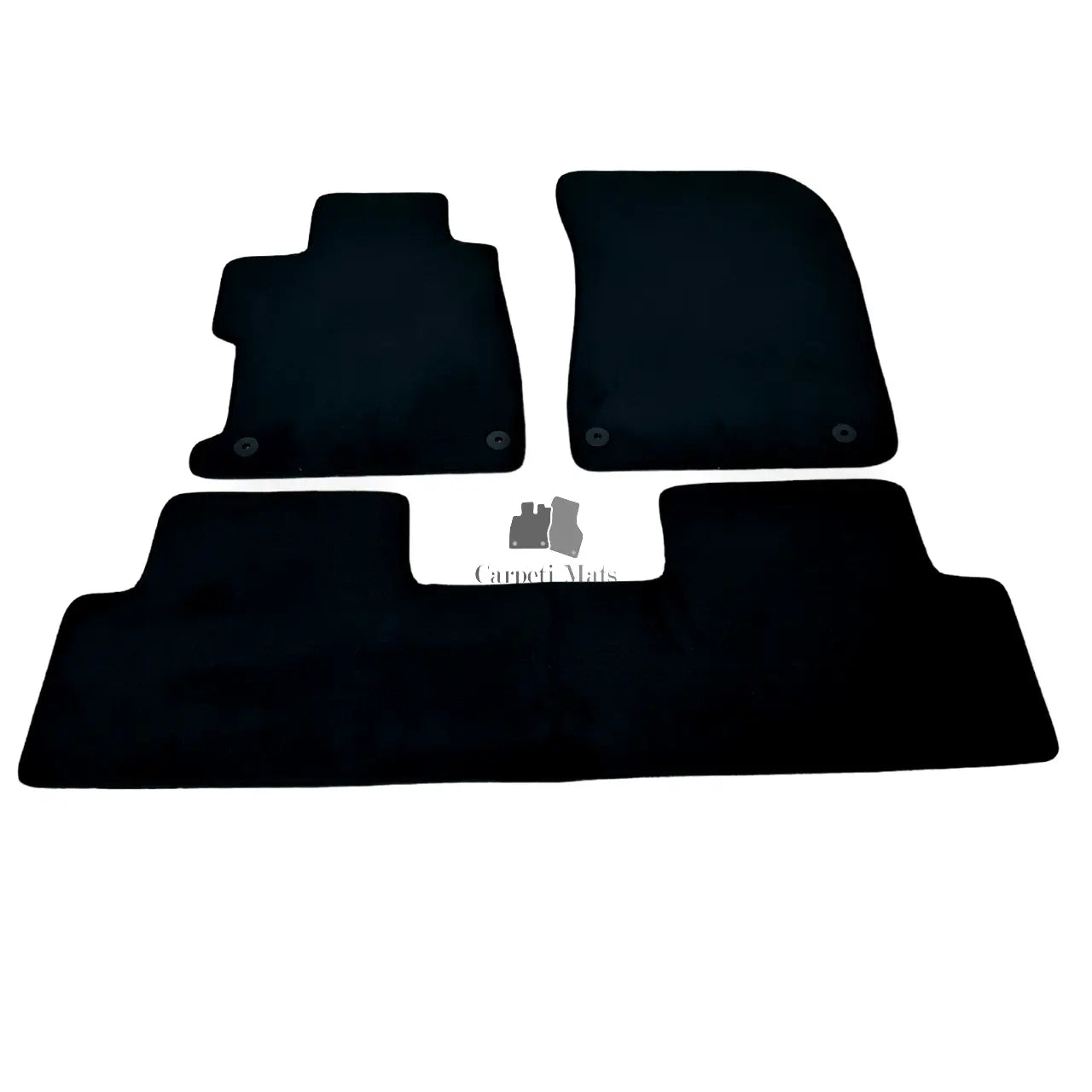 Car Floor Mats For Honda Civic Sedan Waterproof Velour Black Carpet Auto Liners