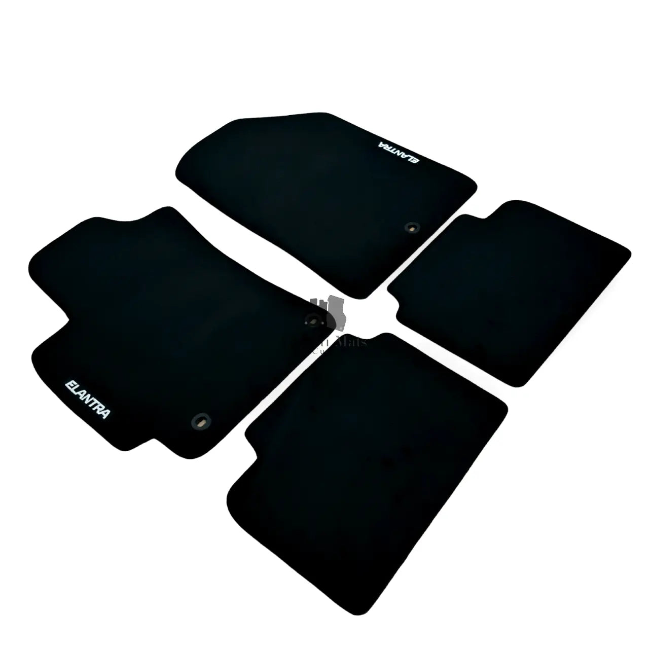 Car Floor Mats For Hyundai Elantra Velour Waterproof Black Carpet Auto Liners