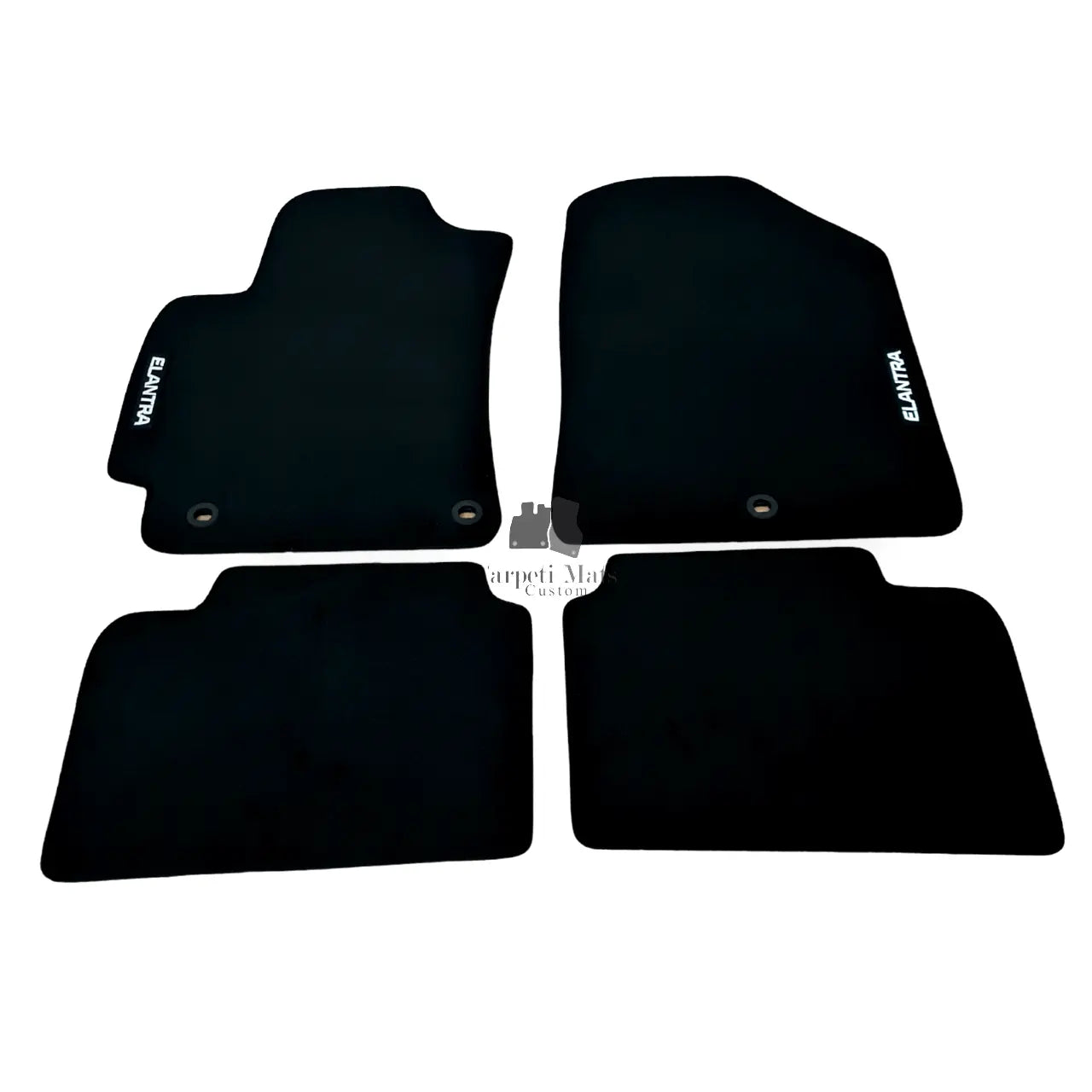 Car Floor Mats For Hyundai Elantra Velour Waterproof Black Carpet Auto Liners