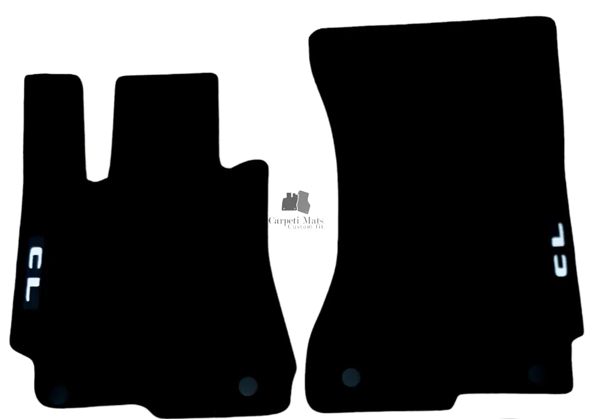 Car Floor Mats For Mercedes CL C216 Velour Auto Liners Waterproof Rugs 2pc Front