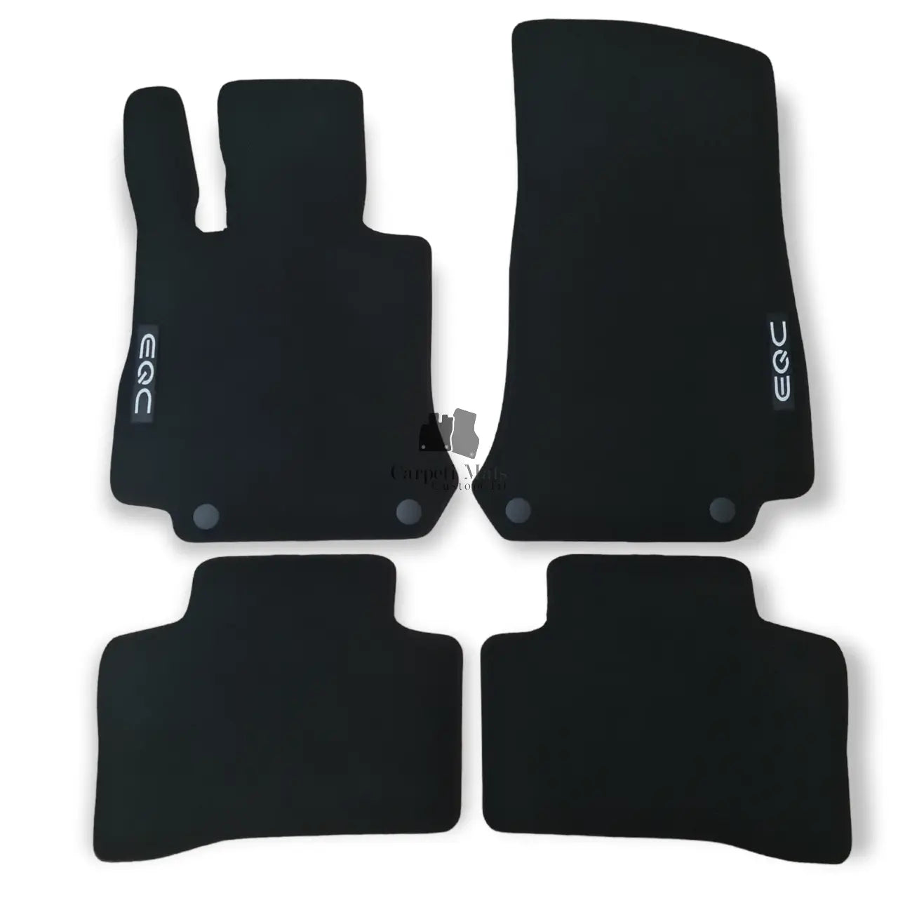 Car Floor Mats For Mercedes EQC N293 Velour Auto Liners Waterproof Black Carpet